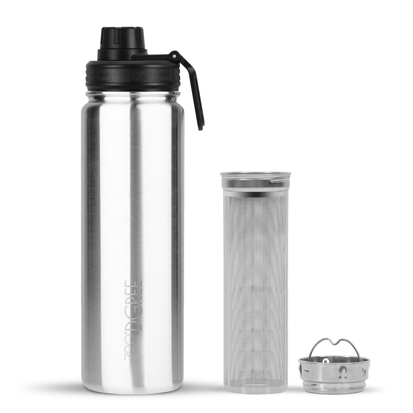 noLimit | Isolier Trinkflasche mit Edelstahlsieb und Sportdeckel