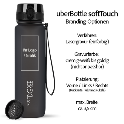 uberBottle Trinkflasche | softTouch Sieb